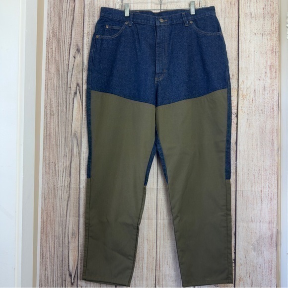 Vintage L.L bean Womens Brush Guard Hunting outdoors Jeans size 18 - Picture 1 of 10